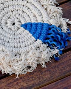 2025 Unique Boho Design fait à la main macramé Table caboteur élégant décor à la maison tapis et tampons en gros - Product Image 2