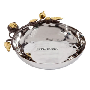Metal Set of Two <b>chocolate</b> Bowl Silver Finished Designer Luxury Sweet Bowl Classic Stylish <b>fancy</b> New <b>Chocolate</b> Bowl - Product Image 3
