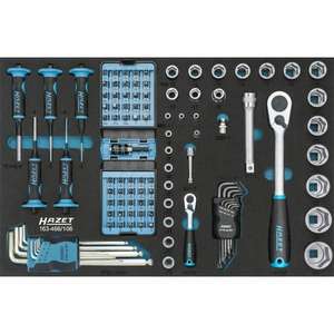 Juego de Herramientas Hazet de 106 Piezas que Incluye Destornilladores, Llaves Allen, Trinquete y Vasos en Tamaños de 1/2'' y 1/4'' - Product Image 1