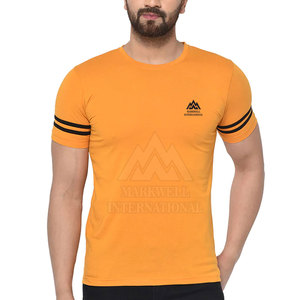 Algodón hecho Slim Fit manga corta hombres camisetas para venta en línea precio bajo 100% algodón Loose Fit impreso camiseta para hombres - Product Image 1