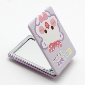 Nhà Máy Tùy Chỉnh Hai Mặt Nhỏ Gương Xách Tay Gấp Phim Hoạt Hình Trang Điểm Gương Flip-Up Xách Tay Gương - Product Image 6