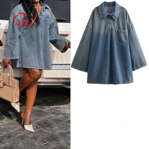 Abito in denim ampio da donna - Product Image 1