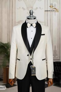 Traje de novio Slimfit % 80 Lana % 20 Poliéster para una apariencia elegante de boda - Product Image 3