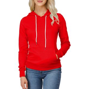 Sudaderas cálidas para mujer creadas con forro polar de algodón cepillado de gran tamaño con bordes acanalados y construcción moderna a la moda - Product Image 6