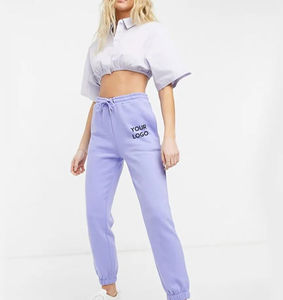 OEM Custom <b>Women's</b> Fleece Jogging Pant Regular Fit Streetwear Casual Winter <b>Running</b> Sweatpants with Flat Front Pockets Included - Product Image 5