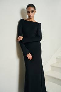 Elegant <b>Dresses</b> For Women Wholesale Mollya Backless Draped <b>Dress</b> Long-Sleeve Clothes Women Eco-Friendly Women'S Fashion Clothing - Product Image 4