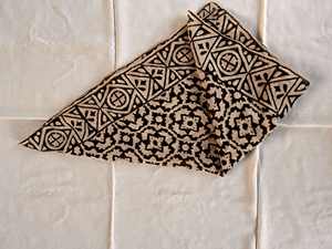 Black Color Very Unique Print Bagru Dabu Hand Made Block Printed 100% Organic Pure Cotton <b>Bandanas</b> for Women Wholesale Price - Product Image 3