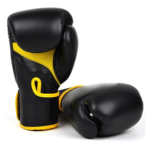 Guantes de Boxeo de Piel Sintética Personalizados al por Mayor, Guantes de Entrenamiento Impermeables para Exteriores, Logotipo Personalizado, Equipo de Artes Marciales - Product Image 1