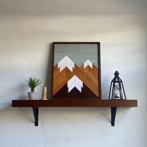 Décoration murale personnalisée en bois de pin moderne 2025 faite à la main et support d'ordinateur élégant - Product Image 4