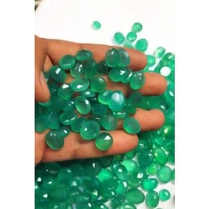 305 pièces d'onyx vert naturel 10mm à 14mm facette ovale 1585 Cts Lot Iroc ventes bonne qualité mai pierre de naissance pierres précieuses coupe US $80 - Product Image 3