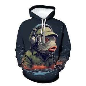 Ropa deportiva Ropa de pesca Sudaderas con capucha Manga larga UPF50 + Jersey de protección solar Rendimiento Ropa de pesca unisex con capucha - Product Image 3