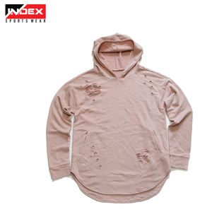 Sudaderas con capucha con cremallera múltiple de 600gsm desgastadas de gran tamaño personalizadas con logotipos personalizados - Product Image 6