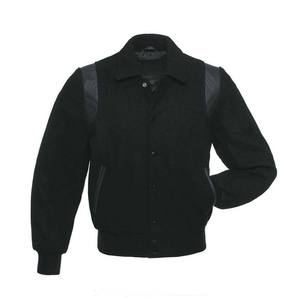 Chaqueta Bomber Varsity con Logotipo Frontal de Satén Antibacteriano al por Mayor para Hombre, Chaqueta Universitaria Personalizada con Letras, Estilo Casual - Product Image 3