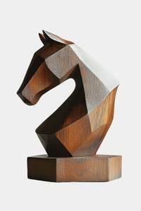 Rustic Wooden Bird Figurine Handcrafted Animal Sculpture Minimalist Wooden Bird Ornament Decorative Tabletop Wooden Bird Statue - Product Image 2