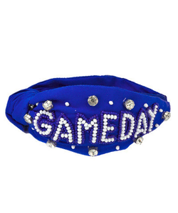 Bandeau GAMEDAY / Bandeau de Jour de Match Perlé avec Strass et Perles Clemson LSU Tigers UGA / Vêtements de Jour de Match - Product Image 2