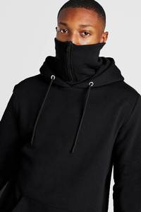 Sudaderas con capucha personalizadas de algodón 100% para hombre, con broche de aleación, lavado ácido pesado, Jersey bordado de alta calidad para invierno - Product Image 5