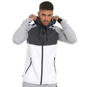 Venta al por mayor de diseño 2025 de manga larga de tela transpirable Hombres Sudadera con capucha en diferentes colores Para la venta Logotipo personalizado Zip Up Hombre Sudaderas con capucha - Product Image 4