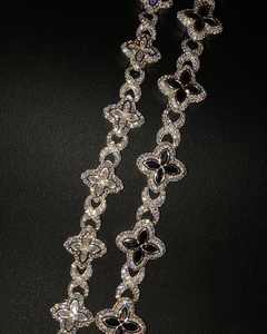 Bracelet de fête de luxe personnalisé en argent sterling 925 avec diamant moissanite, poids 13 g, plaqué argent et or, cadeau - Product Image 5