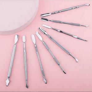 Empujador de cutículas de acero inoxidable de doble punta hecho con acero inoxidable de alta calidad por Life Care Instruments - Product Image 2