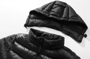 แจ็กเก็ตขนเป็ดลำลองไซส์ใหญ่สำหรับผู้ชาย, เสื้อโค้ทสไตล์บอมเบอร์กันลมกันน้ำมีฮู้ดตกแต่งขนสุนัขจิ้งจอกมีซิปปิด - Product Image 6