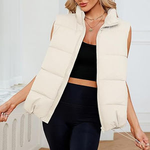 Chaleco acolchado de alta demanda para mujer, chaqueta de invierno para acampar al aire libre, 3 niveles de calor, calentador de cuerpo cálido, chaqueta acolchada para mujer, chaleco - Product Image 3