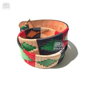 เข็มขัดโปโลสำหรับผู้ชายแบบปรับแต่งได้เข็มขัดสไตล์คาวบอยกว้าง35มม. - Product Image 4