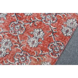 Tapis turc 6,2 x 9,1 pieds, tapis persan vintage en laine rouge - Product Image 5