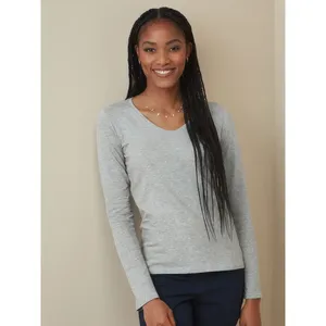 T-shirt extensible à manches longues pour femme, merchandising promotionnel - Product Image 1