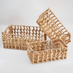 ตะกร้าจัดระเบียบตู้เสื้อผ้า ตะกร้าสานมือจากผักตบชวา สำหรับใช้งานได้หลากหลาย - Product Image 6