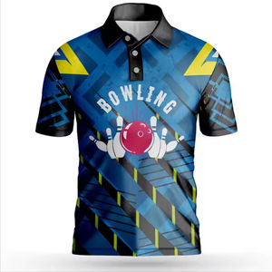 Sublimated Solid Canvas <b>Bowling</b> for <b>Shirts</b> Quick Dry Breathable Custom Logo OEM Custom Design Men's - Product Image 4