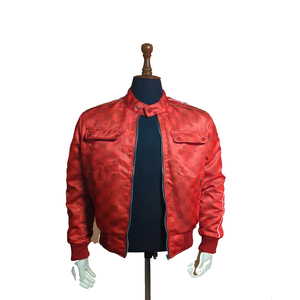 Chaqueta con letras hechas a medida de satén, chaqueta universitaria personalizada de satén al por mayor, chaqueta de satén de calidad superior al por mayor personalizada - Product Image 3