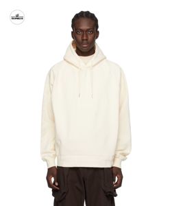 Sudadera con capucha de hombre de gran tamaño medio blanca de alta calidad, sudadera térmica de algodón personalizada con capucha de peso pesado para sudaderas con capucha de talla grande - Product Image 1