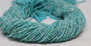 Exportador indio de cuentas facetadas naturales de amazonita Rondelle para la fabricación de joyas disponibles a precios al por mayor cuentas naturales - Product Image 6