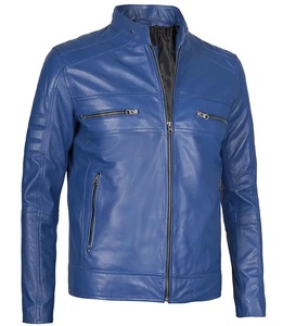 เสื้อแจ็คเก็ตหนังผู้ชายขายส่ง สไตล์ลำลองทันสมัย ผลิตจากหนังแท้ - Product Image 6