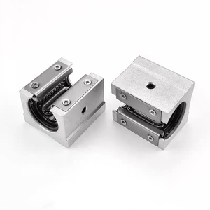 Bộ trượt bi ray dẫn hướng tuyến tính SBR16 SBR16GA, máy công cụ CNC, lồng bằng nhôm thép, bạc đạn tuyến tính cho trục tròn 16mm - Product Image 1