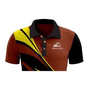 Personalizado sublimado para hombre para la camisa de polo de tacto suave de punto uniforme deportivo de ajuste suelto camisa de golf ajustada regular - Product Image 4