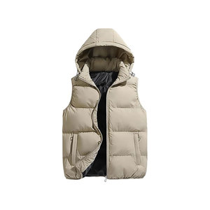 Veste matelassée grande taille pour hommes imperméable et décontractée pour l'hiver sans manches Design à bulles - Product Image 2