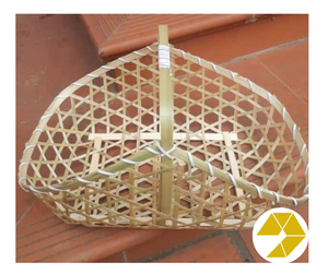 Cesta de Picnic de bambú, caja ecológica natural hecha a mano rústica para almacenamiento de alimentos, diversión al aire libre, cesta de Picnic de bambú duradera, alegría de viaje - Product Image 1