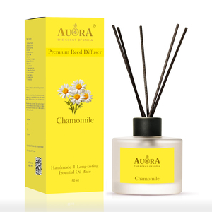 Premium Natural Floral Handmade Glass Reed <b>Diffuser</b> Set 50 ml Rattan Sticks Long Lasting Essential <b>Oil</b> Base 100+ Indian Scents - Product Image 1