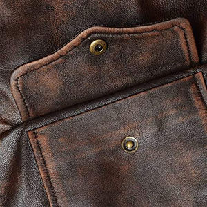 Chaqueta de Cuero para Hombre de Alta Calidad, Estilo Vintage, Ligera, Duradera y Antiarrugas para Invierno - Product Image 5