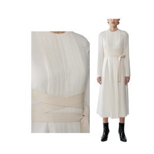 Casual <b>Dresses</b> Elegant High Quality Sustainable Formal Unique Folded Front Panel Customized Packaging Vietnam Manufacturer - Product Image 2