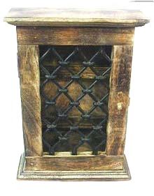 Boîte de porte-clés à tenture murale en bois antique artisanale Design vintage organisateur de décoration rustique pour entrée, couloir - Product Image 5