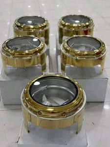 Traiteur Acier Inoxydable Or Rond Chauffe-Plat Buffet Ensemble Rouleau Top Buffet Ensemble Réchauffeur Vaisselle Poêle à vendre en Afrique - Product Image 4