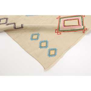 Tapis turc vintage 9,5x4,6 pieds, tapis persan blanc - Product Image 5