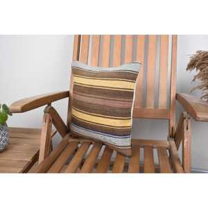 Lujo 14x14 pulgadas lana Kilim Patchwork almohada Vintage esponjoso tejido cojín decorativo portátil ropa de cama característica - Product Image 3