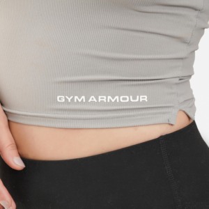 เสื้อกล้ามสปอร์ตบราสีเทาอ่อน GA รุ่นเบสิค - Product Image 6