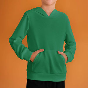 Sweat à capuche brodé respirant à manches longues en coton éponge française pour enfants pour garçons et tout-petits - Product Image 3