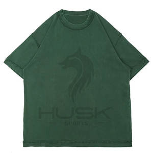 T-shirts personnalisés 100% coton T-shirt délavé vintage surdimensionné à épaules tombantes - Product Image 6