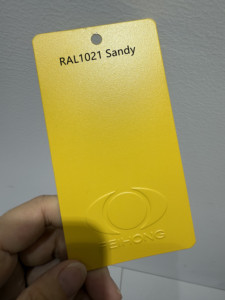 Polyester <span class=keywords><strong>RAL</strong></span> 1018/ 1021/ 1023 <span class=keywords><strong>Jaune</strong></span> Texture <span class=keywords><strong>Sable</strong></span>/Poudre de Peinture Sableuse - Product Image 2