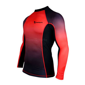 Rashguard pour homme du Pakistan, respirant, léger, écologique, en Spandex/Polyester, couleur et logo personnalisés - Product Image 2